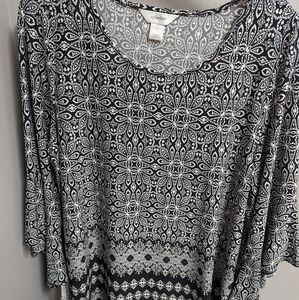 CJ Banks 3/4 Sleeve Top